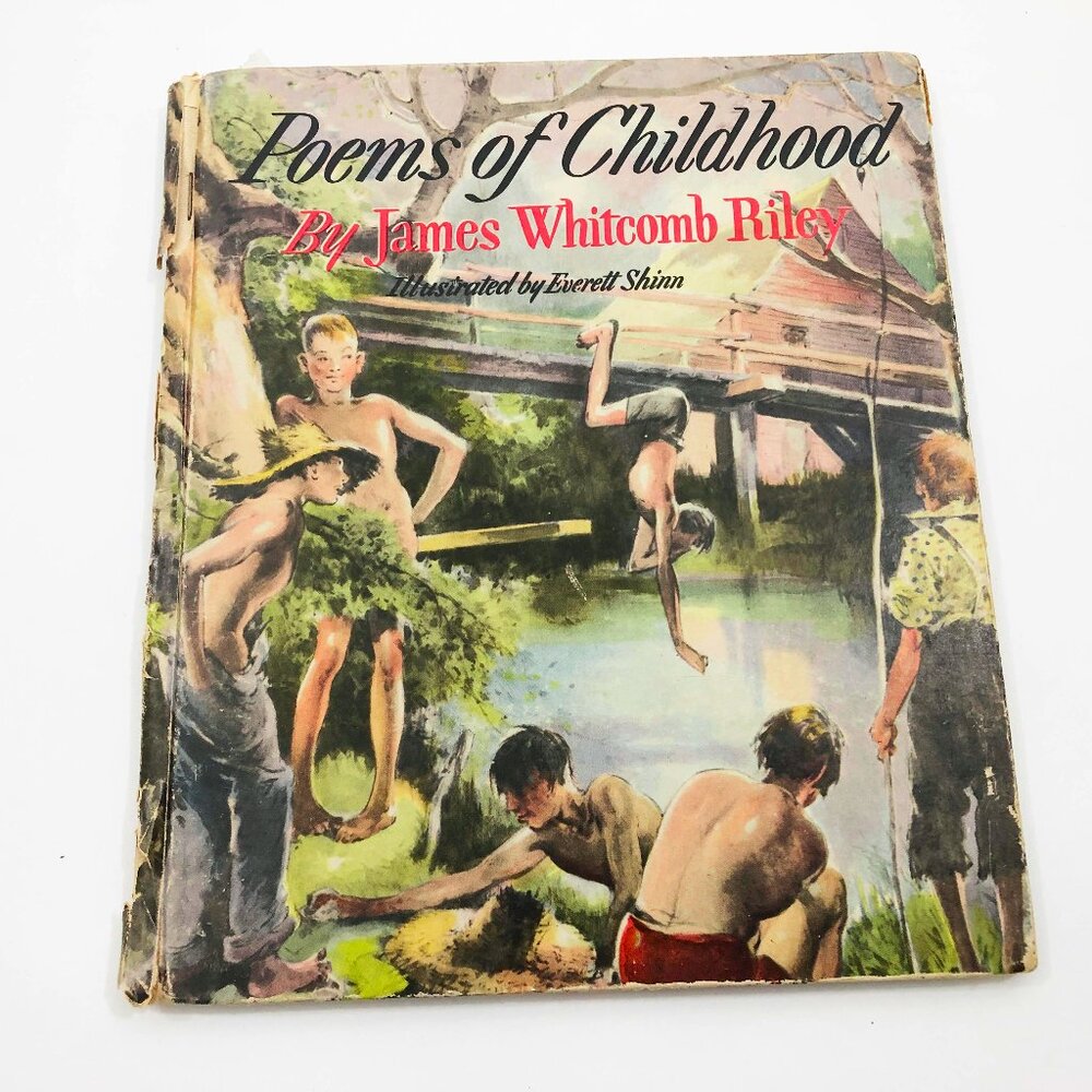 Poems of Childhood James W. Riley 1943 Illustrated 46 pages